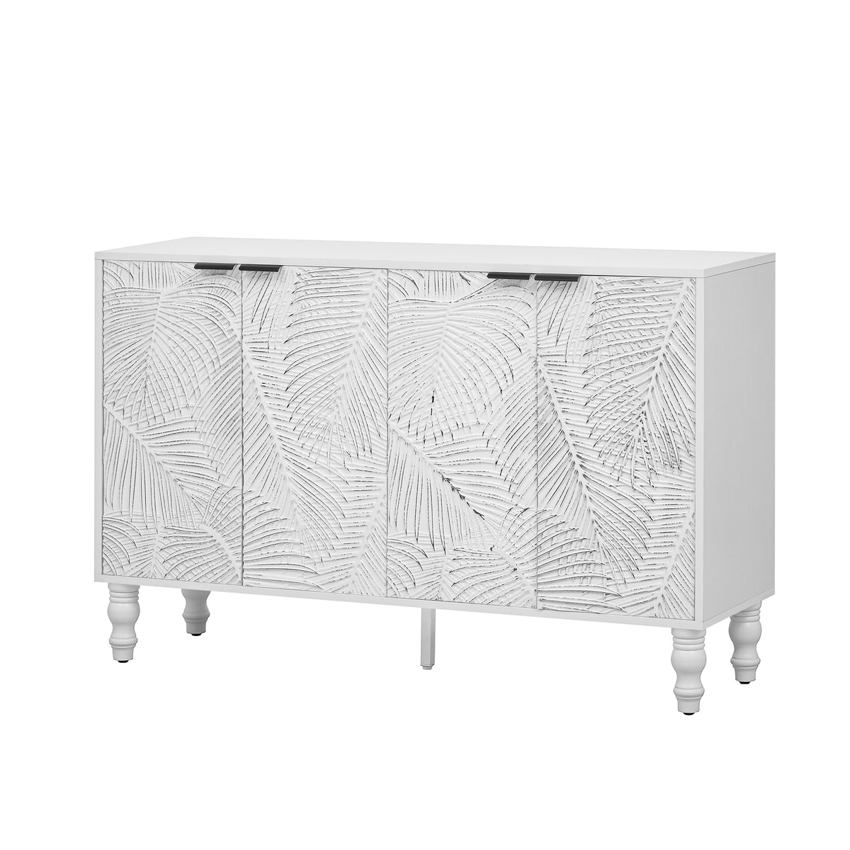 variant-group:rf-n724p233372k|Roomfitters Modern TV Stand for up to 43 Inch TV, Entertainment Console with Storage Compartments and Wood Legs, White