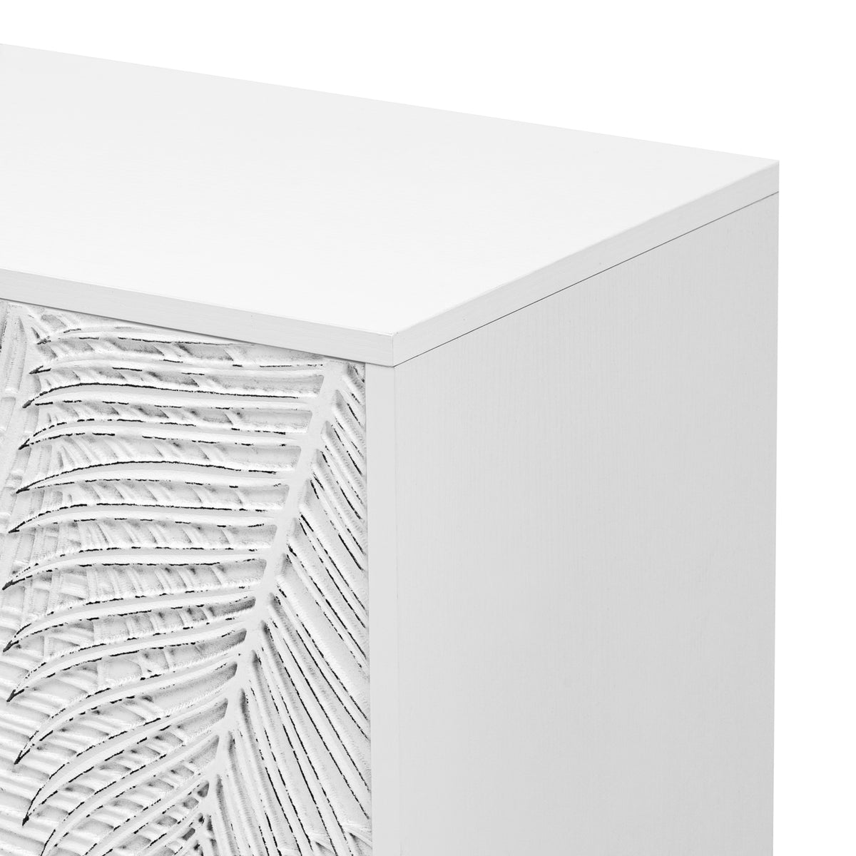variant-group:rf-n724p233372k|Roomfitters Modern TV Stand for up to 43 Inch TV, Entertainment Console with Storage Compartments and Wood Legs, White