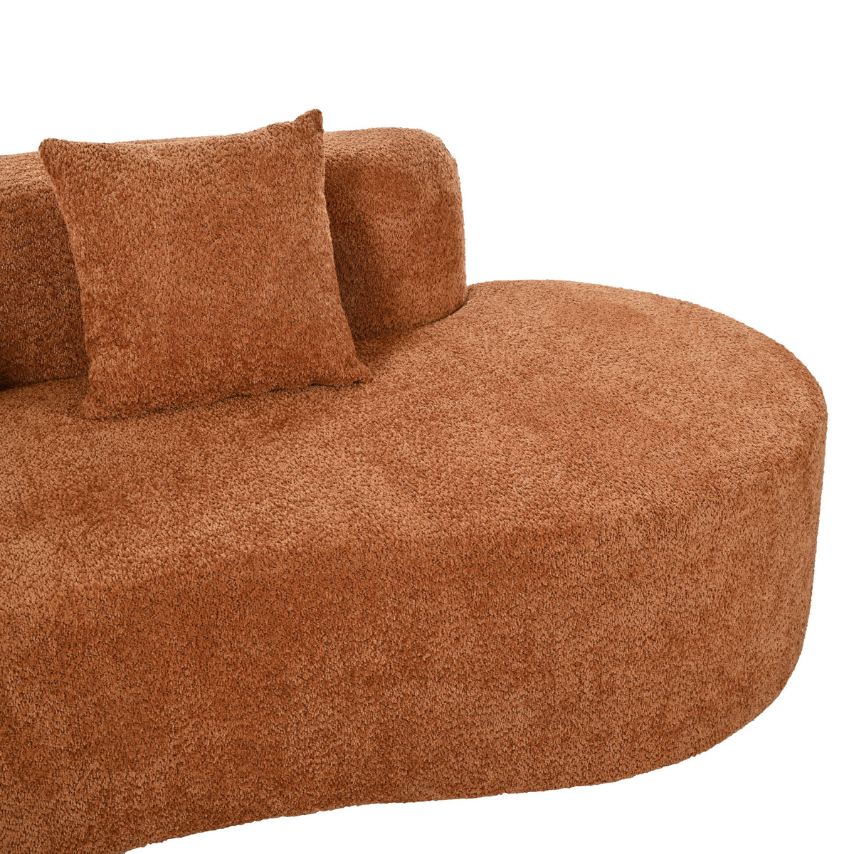 variant-group:rf-n711wy000456aao|Roomfitters 132" Sectional Sofa, Modern Curved Design L-Shaped Modular Couch for Living Room Furniture, Orange