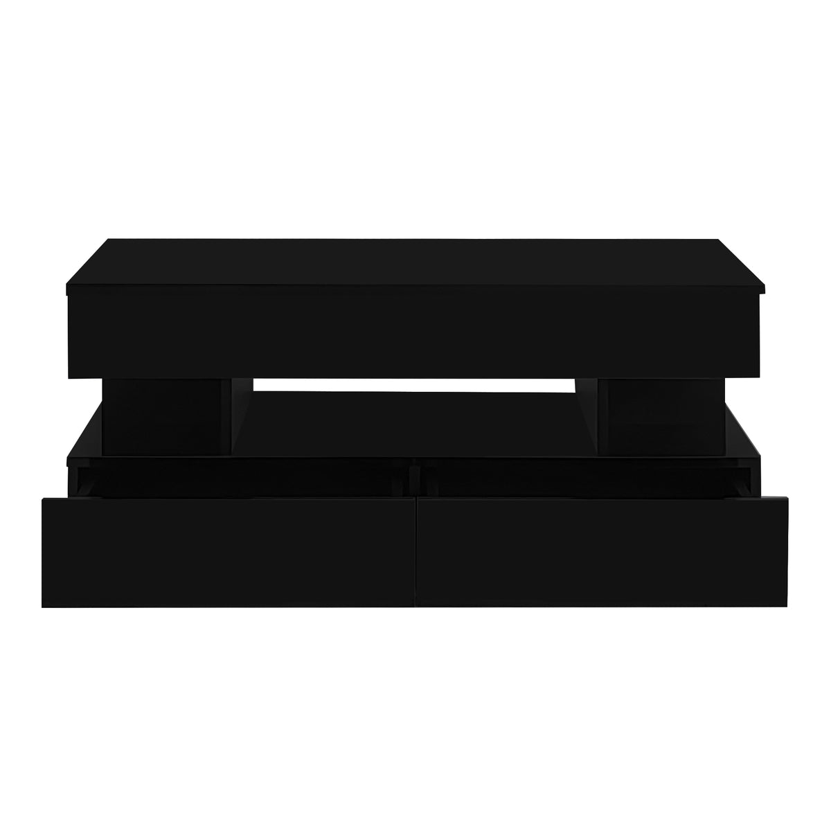 variant-group:rf-n724p290058b|Roomfitters Lift-Top Coffee Table with Hidden Storage and 2 Drawers, Multi-Functional Modern Table, Black