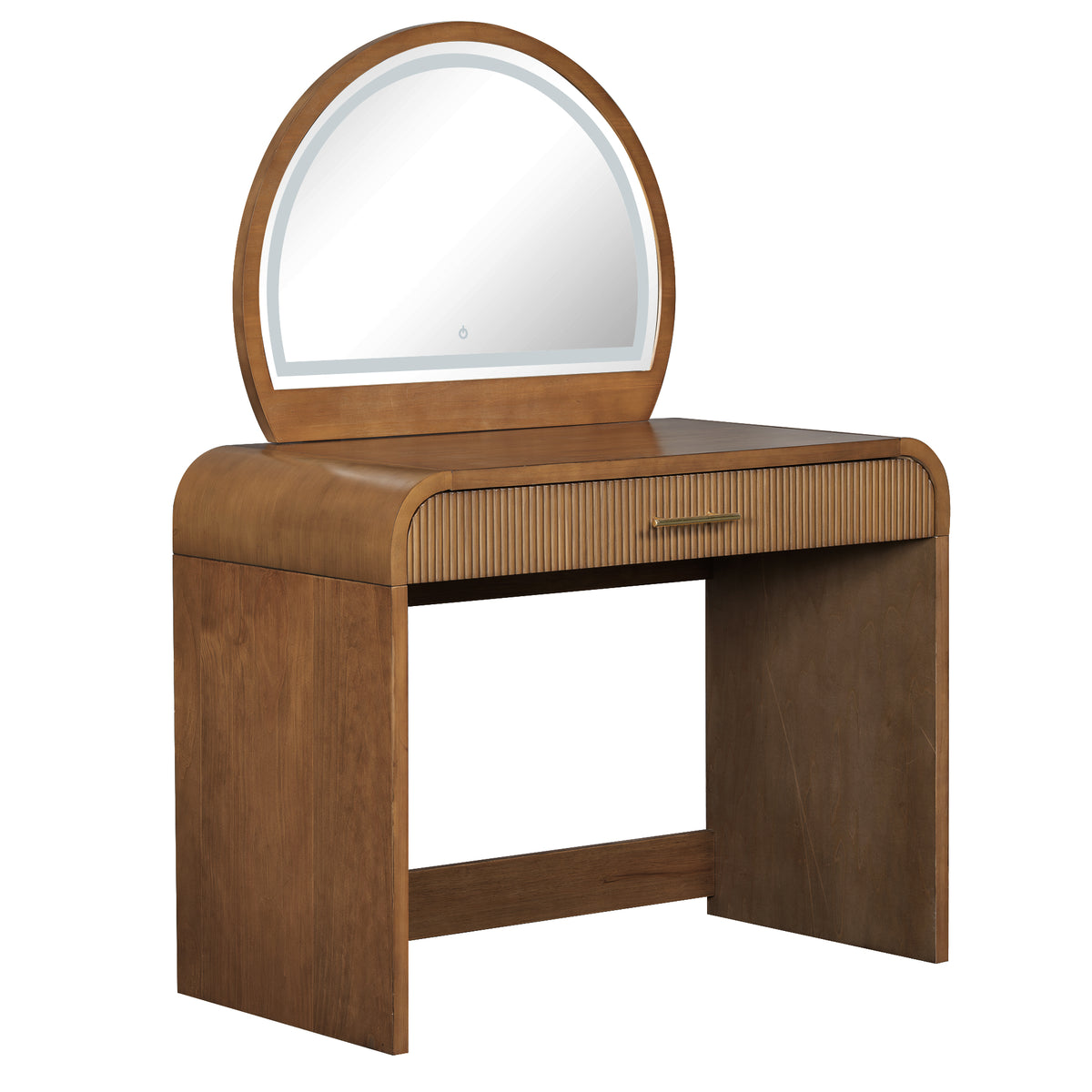 variant-group:rf-n704p196658p|Roomfitters 39-Inch Makeup Vanity Table with Touch Screen Lighted Mirror, Dressing Table with Drawer for Bedroom, Espresso