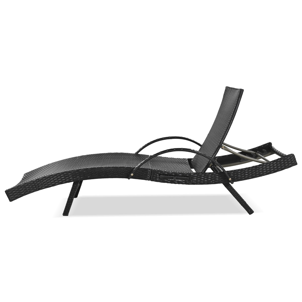 variant-group:rf-n707wf321204aab|Roomfitters 80" Outdoor Wicker Chaise Lounge Chairs, Set of 2, Reclining Patio Chairs with Pull-Out Table, Black