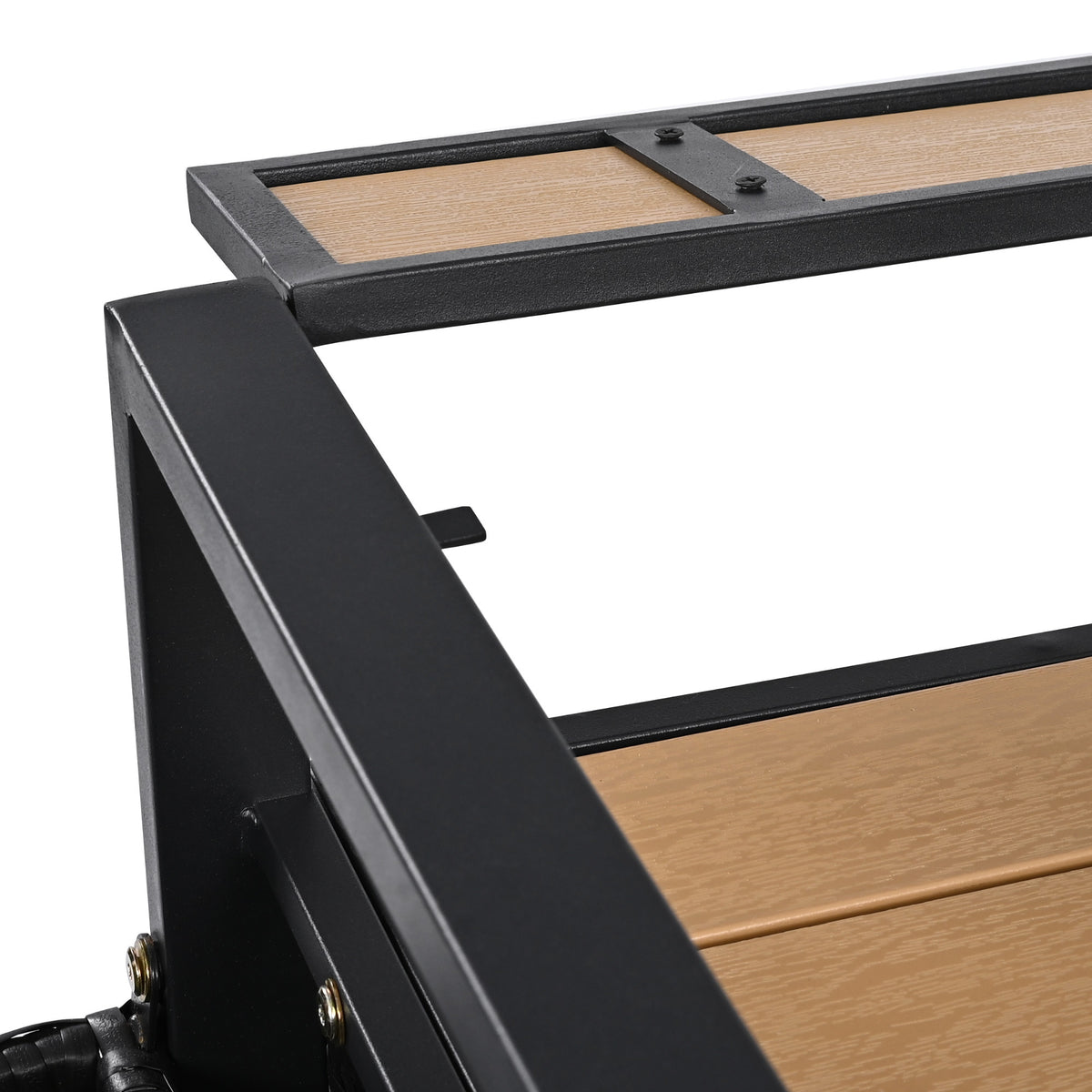 variant-group:rf-n707p233747b|Roomfitters 52.8" Wicker Outdoor Grill Cart with Plastic Wood Table, Rolling Island with Storage Cabinet, Double Handles, Black Brown
