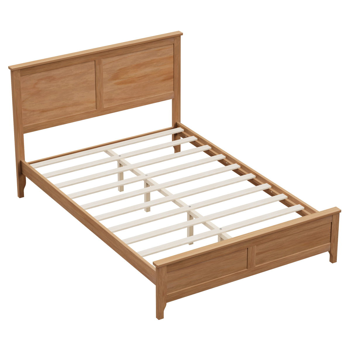 variant-group:rf-n701p407155s|Roomfitters Full Size Bed Frame with Paneled Headboard and Footboard, Traditional Wooden Platform Bed Frame, Seadrift