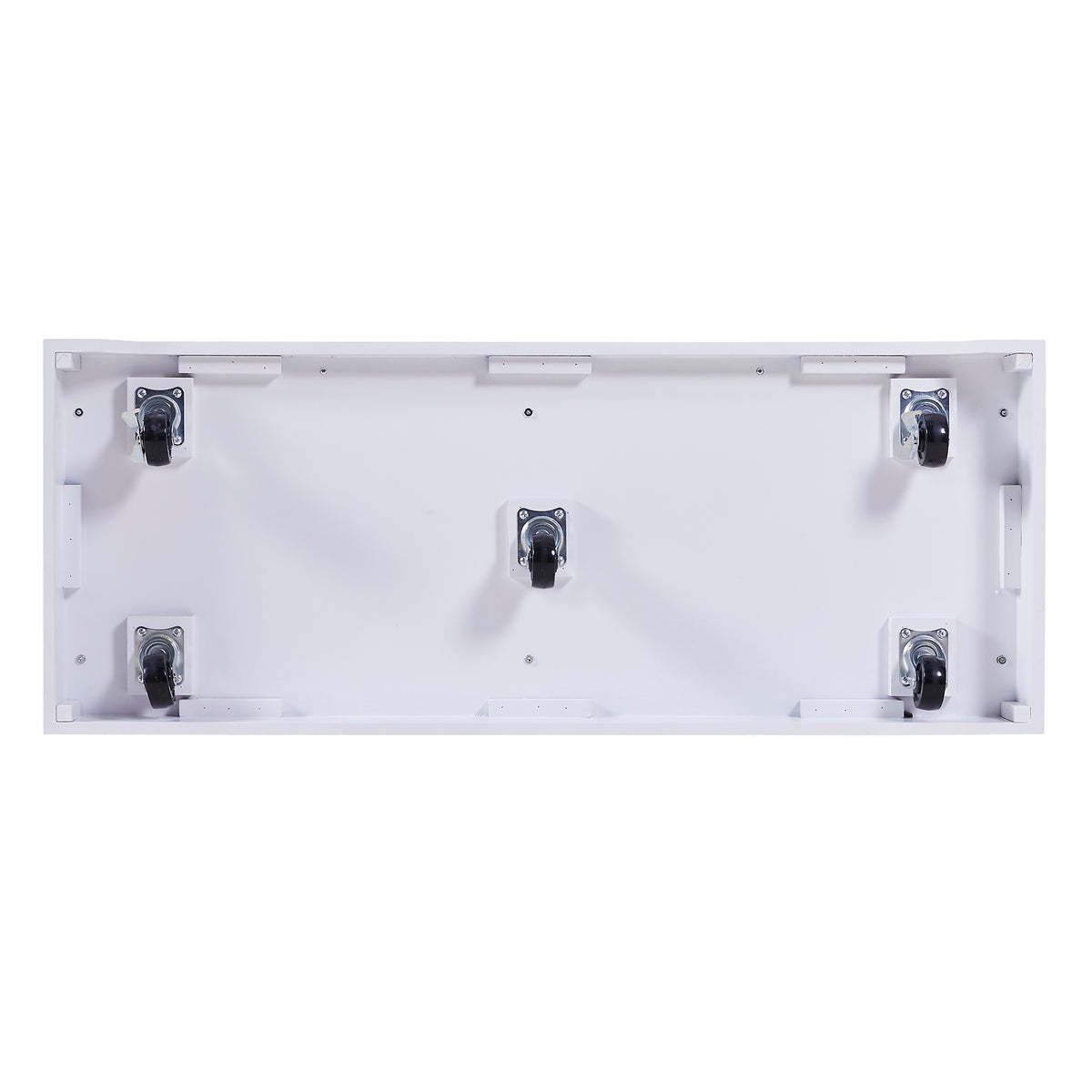 variant-group:rf-n707s000025w|Roomfitters 53" Kitchen Island with Butcher Block Top, Storage Cabinet with Drawers, Spice Rack and Towel Holder, White