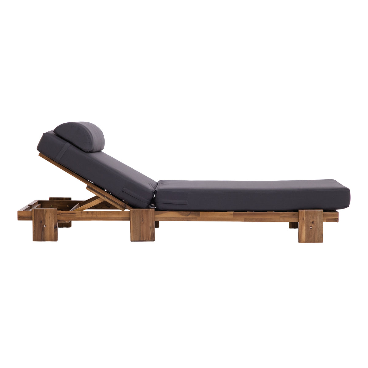 variant-group:rf-n711wy000473aae|Roomfitters 78.8" Outdoor Patio Chaise Lounge Chair with Adjustable Backrest and Side Table for Poolside & Garden, Dark Gray