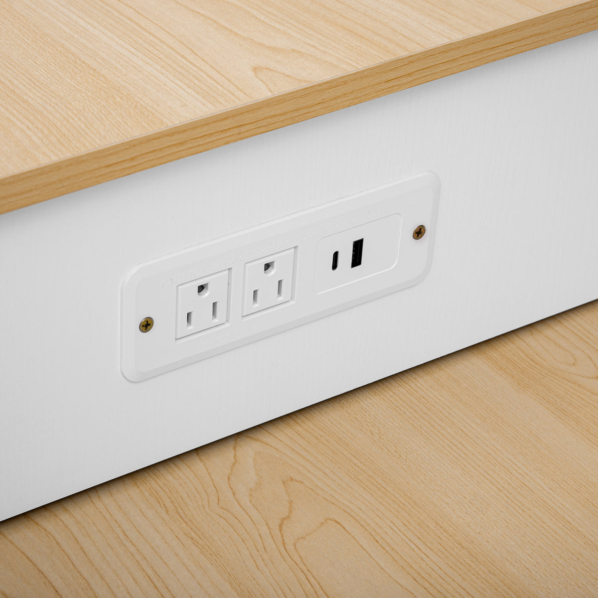 variant-group:rf-n707s000010w|Roomfitters 82.7" Kitchen Island with Extendable Table, Two-Tone Design, Double Storage, Power Outlet, White