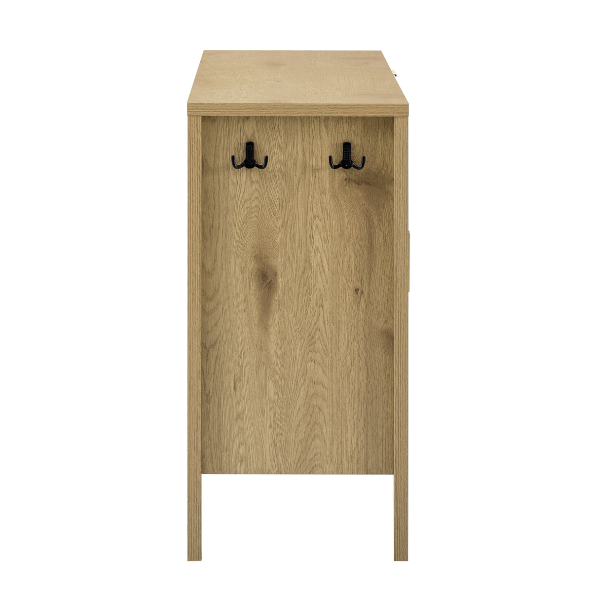 variant-group:rf-n711p345172o|Roomfitters Sideboard Buffet Cabinet with 3 Drawers, 2 Door Mid-century Fluted Accent Storage for Kitchen & Dining, Natural