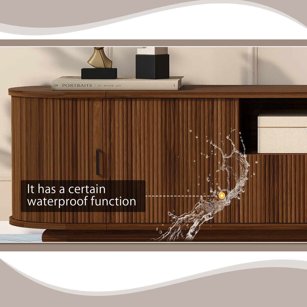 variant-group:rf-n724p420628d|Roomfitters American Style TV Stand Console with Hidden Sliding Doors, Antique Brown