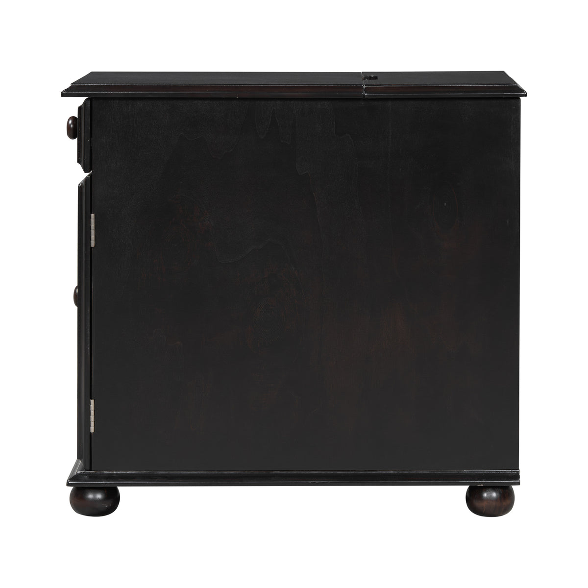 variant-group:rf-n724p293133p|Roomfitters Vintage Sofa Side Table with USB Ports, Flip Top, Cup Holders and Bookshelf Storage for Small Spaces, Espresso
