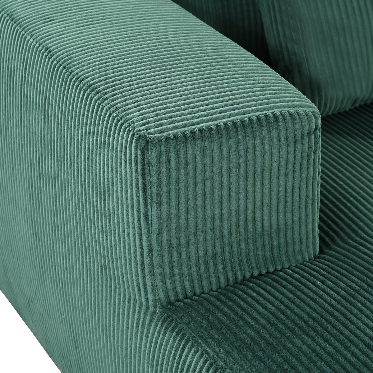 variant-group:rf-n711wy000449aac|Roomfitters Corduroy Double Sofa Bed with Pillows, Modern Convertible Couch for Living Room, Apartment, Green