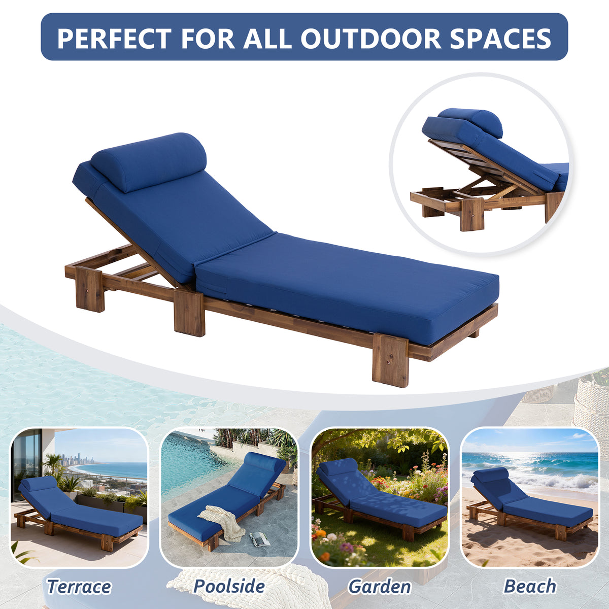 variant-group:rf-n711wy000473aac|Roomfitters 78.8" Outdoor Patio Chaise Lounge Chair with Adjustable Backrest and Side Table for Poolside & Garden, Navy Blue