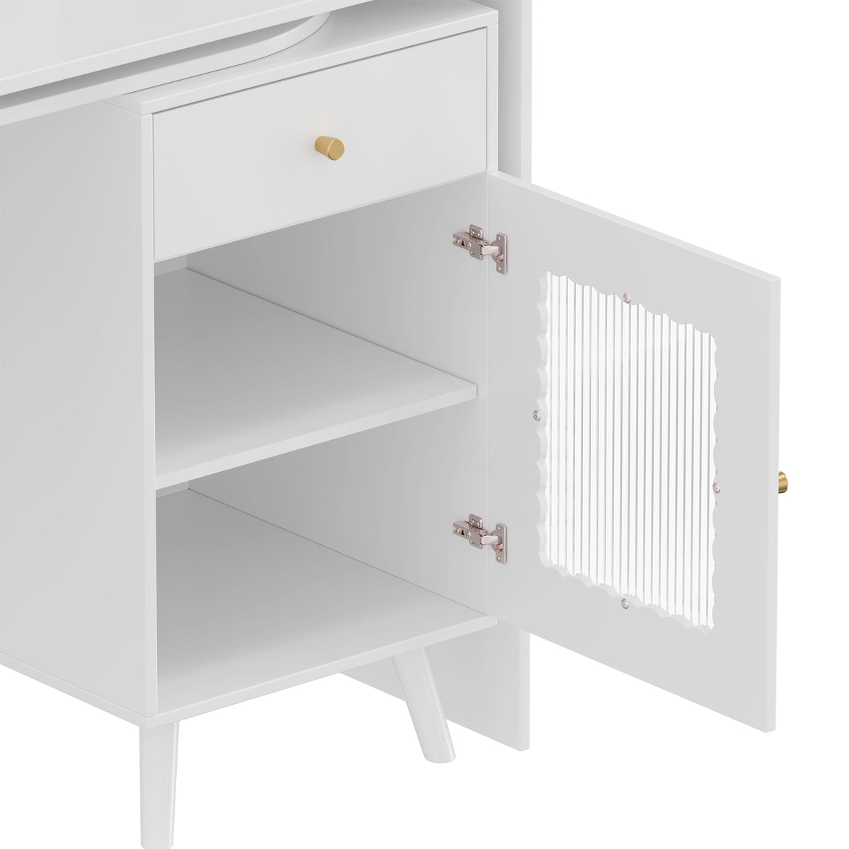 variant-group:rf-n733s363716k|Roomfitters Rotating L-Shaped Computer Desk with Shelves and Storage, 90° Swivel Office Writing Desk, White