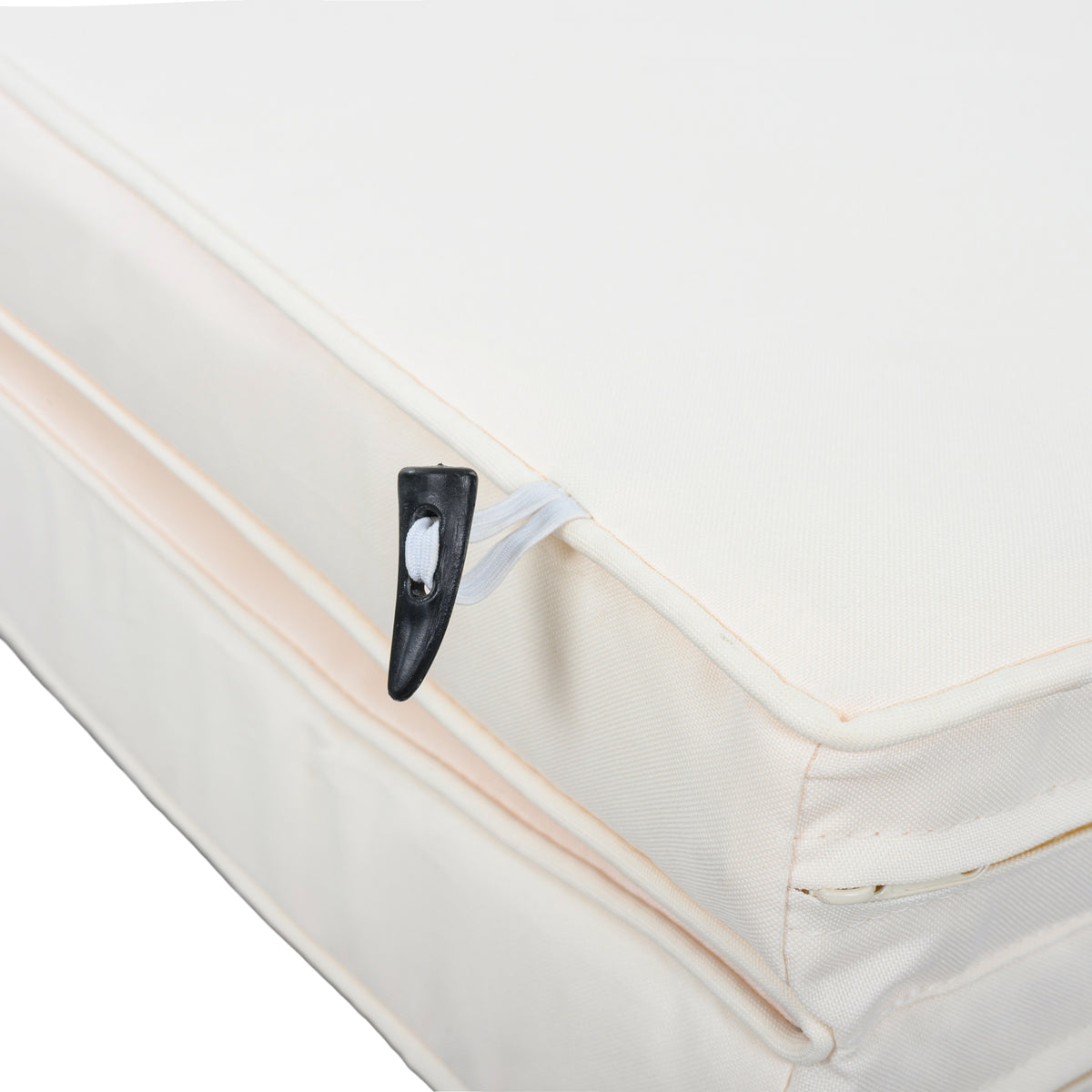 variant-group:rf-n711wy000485aaa|Roomfitters Beige HDPE Wicker Outdoor Double Sunbed, Steel Frame Patio Chaise, Hidden Side Tables, Canopy Shade