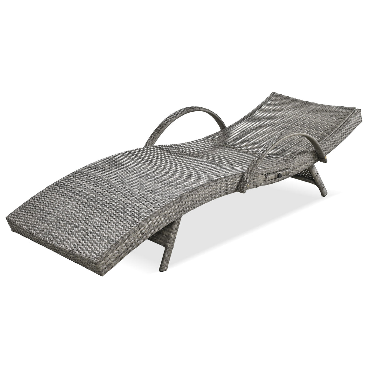 variant-group:rf-n707wf321204aae|Roomfitters 80" Outdoor Wicker Chaise Lounge Chairs, Set of 2, Reclining Patio Chairs with Pull-Out Table, Grey