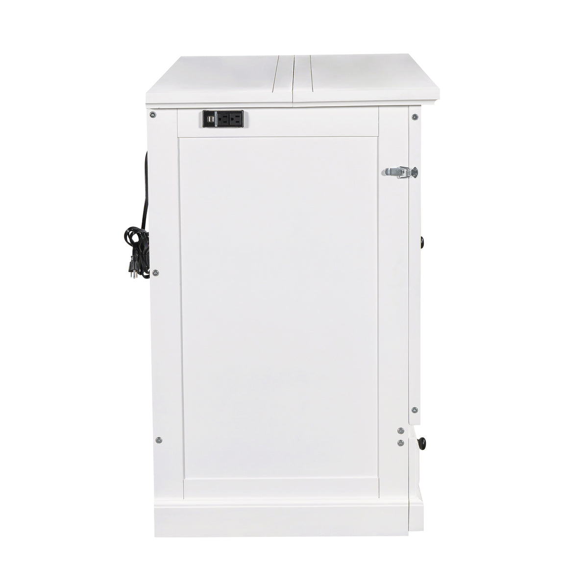 variant-group:rf-n701bs701p170501k|Roomfitters Full Size Murphy Bed Cabinet with Charging Station and Storage Drawer, Freestanding Fold Out Guest Bed, White