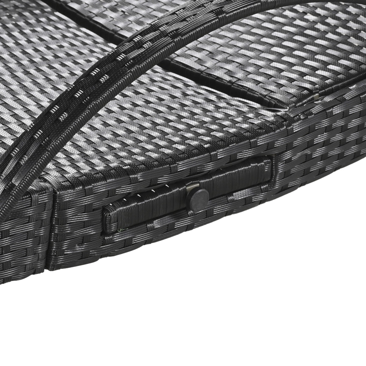 variant-group:rf-n707wf321204aab|Roomfitters 80" Outdoor Wicker Chaise Lounge Chairs, Set of 2, Reclining Patio Chairs with Pull-Out Table, Black