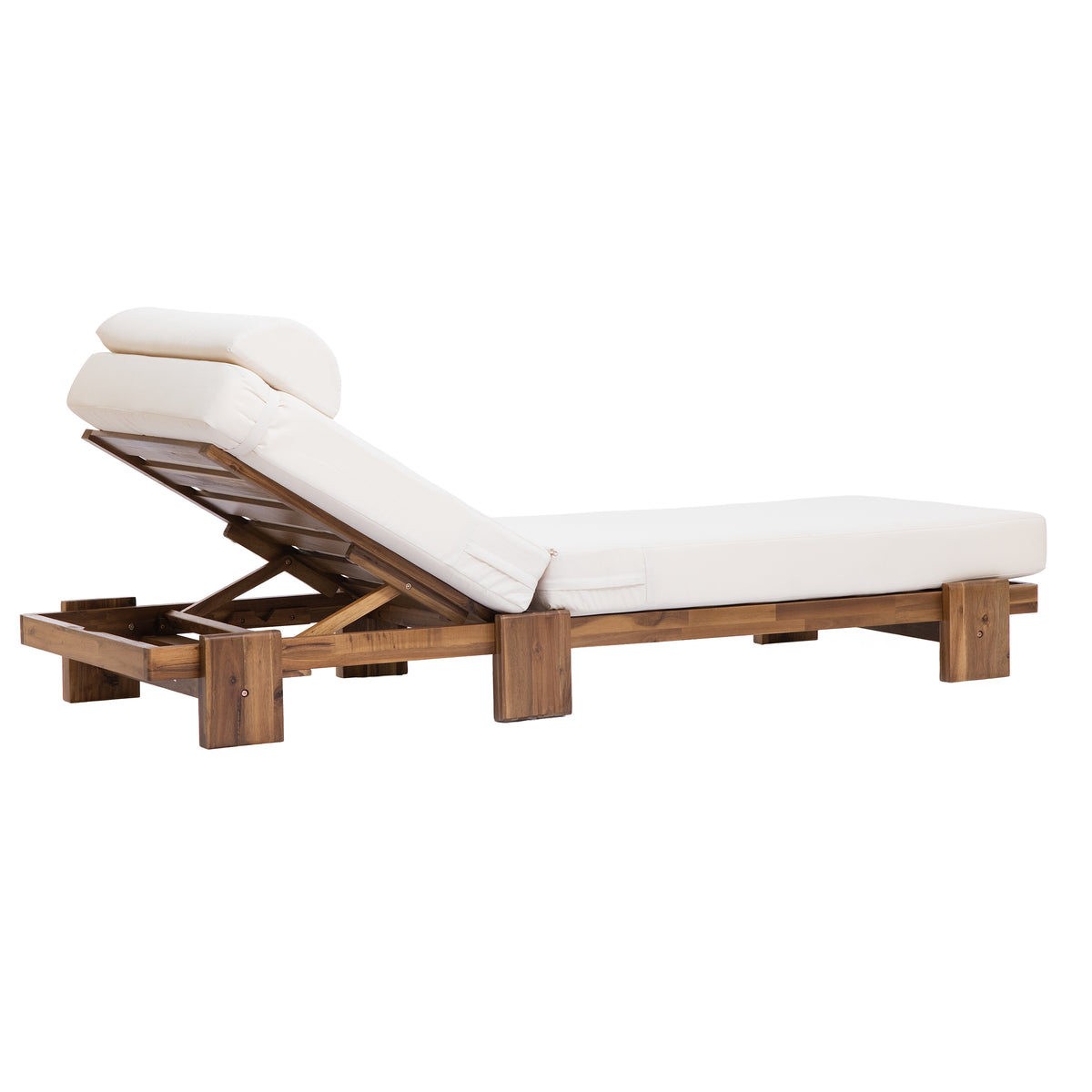 variant-group:rf-n711wy000473aaa|Roomfitters 78.8" Outdoor Patio Chaise Lounge Chair with Adjustable Backrest and Side Table for Poolside & Garden, Beige