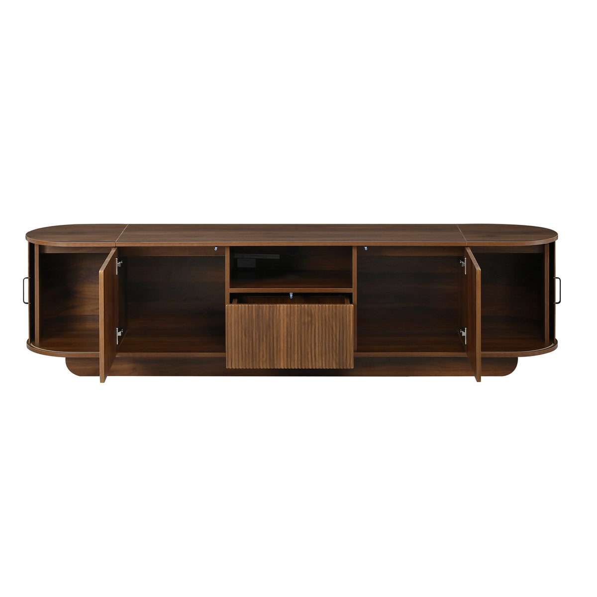 variant-group:rf-n724p420628d|Roomfitters American Style TV Stand Console with Hidden Sliding Doors, Antique Brown