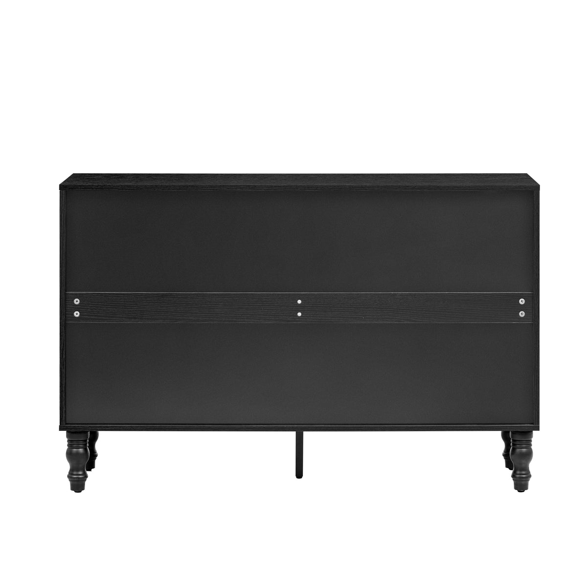 variant-group:rf-n724p233372b|Roomfitters Modern TV Stand for up to 43 Inch TV, Entertainment Console with Storage Compartments and Wood Legs, Black