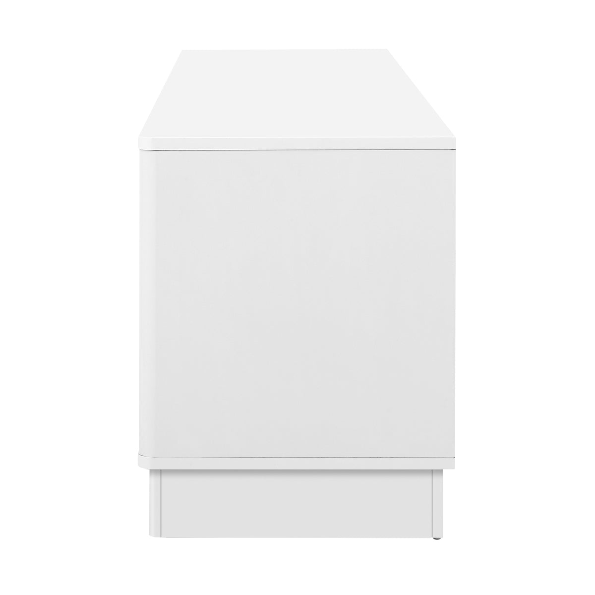 variant-group:rf-n724p426846k|Roomfitters Stylish 4-Door Wave Design TV Console with 16-Color USB LED Light, White