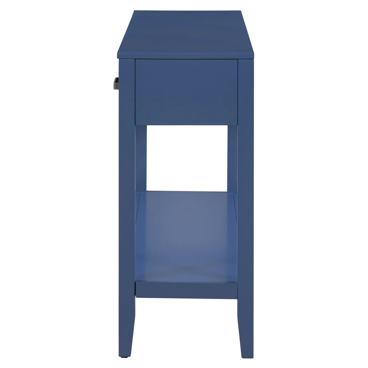 variant-group:rf-n711p410445v|Roomfitters 59.1" Farmhouse Entryway Table with 3 Drawers, Slim Console Sofa Table with Open Shelf for Hallway, Navy Blue