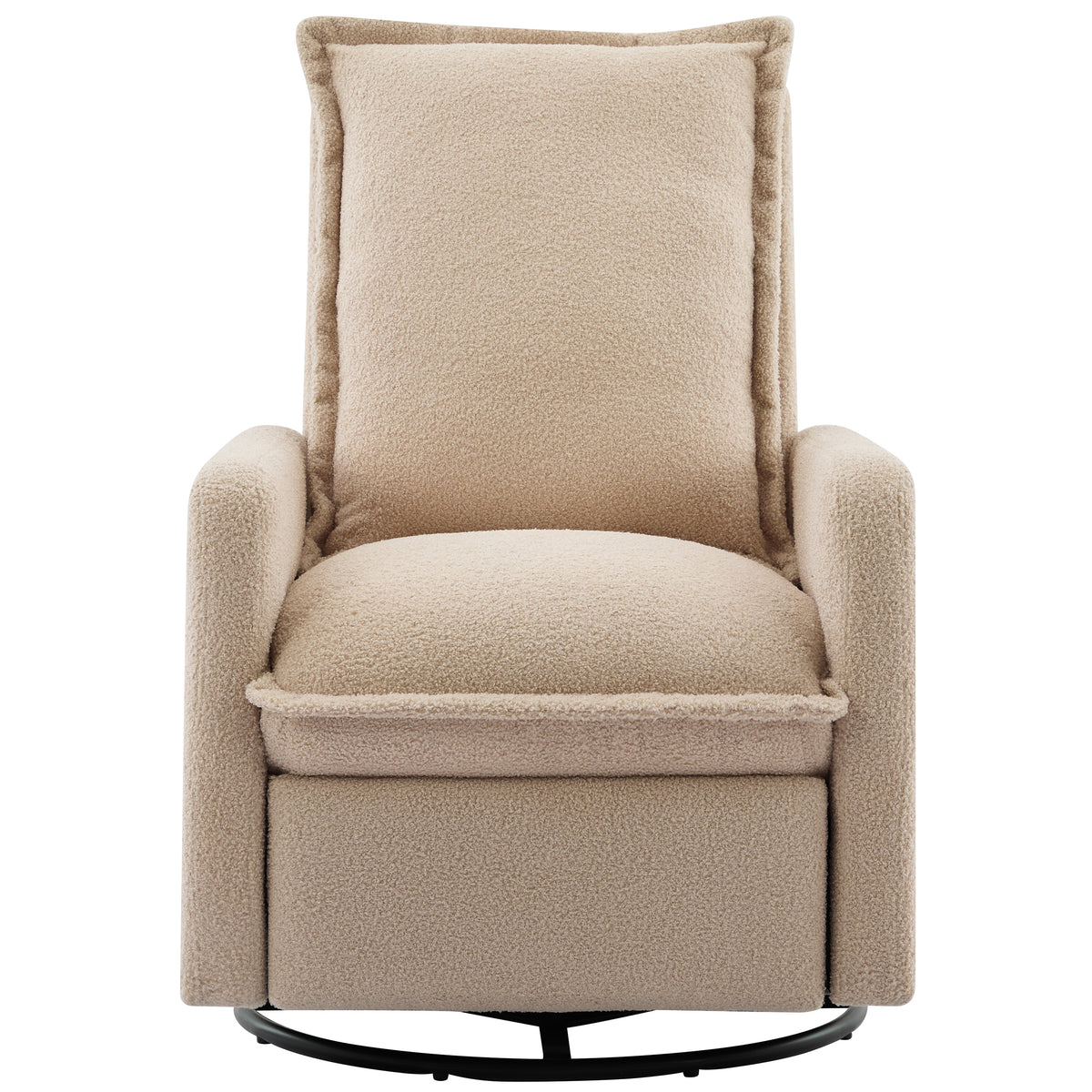 variant-group:rf-n701p348238o|Roomfitters Swivel Rocker Recliner Chair, Glider Rocking Armchair, Teddy Fleece Nursery Reclining Lounge Accent Chair, Oatmeal