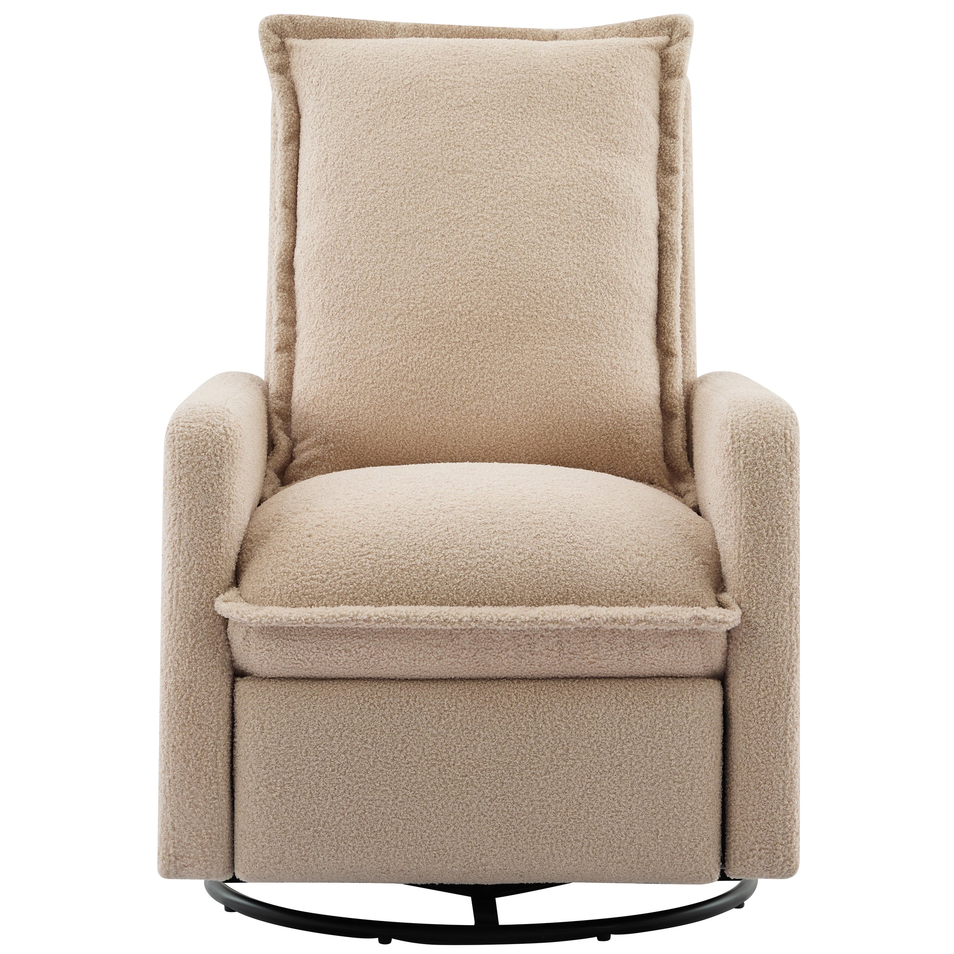 variant-group:rf-n701p348238o|Roomfitters Swivel Rocker Recliner Chair, Glider Rocking Armchair, Teddy Fleece Nursery Reclining Lounge Accent Chair, Oatmeal