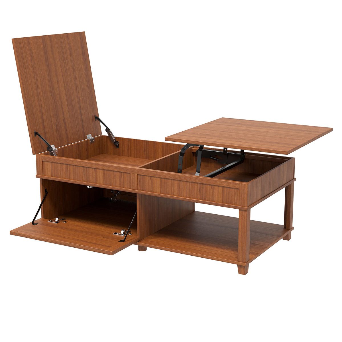 variant-group:rf-n724p401355e|Roomfitters Lift-Top Coffee Table with Hidden Storage and Open Lower Shelf, Apricot Brown
