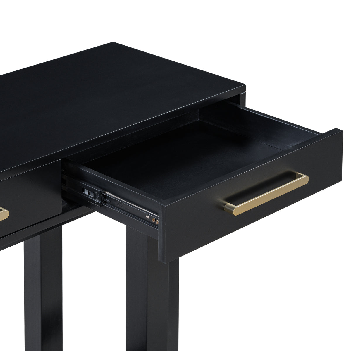 variant-group:rf-n711p175776b|Roomfitters Elegant Console Table with Three Drawers, Extra Long Entryway Table for Hallways, Living Rooms, or Foyers, Offering Ample Storage and Timeless Style, Black