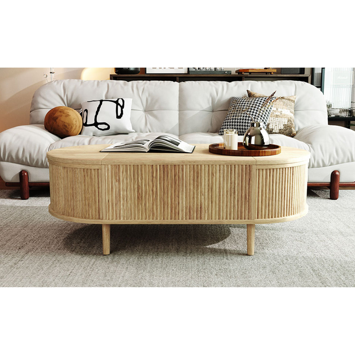 variant-group:rf-n724p416050d|Roomfitters Minimalist Oval Lift-Top Coffee Table with Wood Wave Grain Finish, Acacia Wood