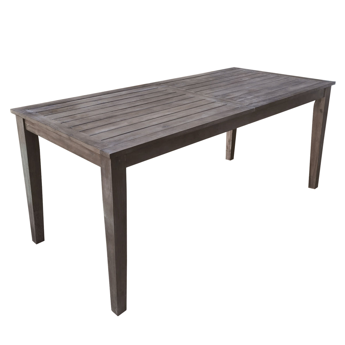 variant-group:rf-n711wy000459aae|Roomfitters 7-Piece Acacia Wood Outdoor Dining Set with Cushions, 6 Armchairs and Rectangular Table for Patio Garden, Gray