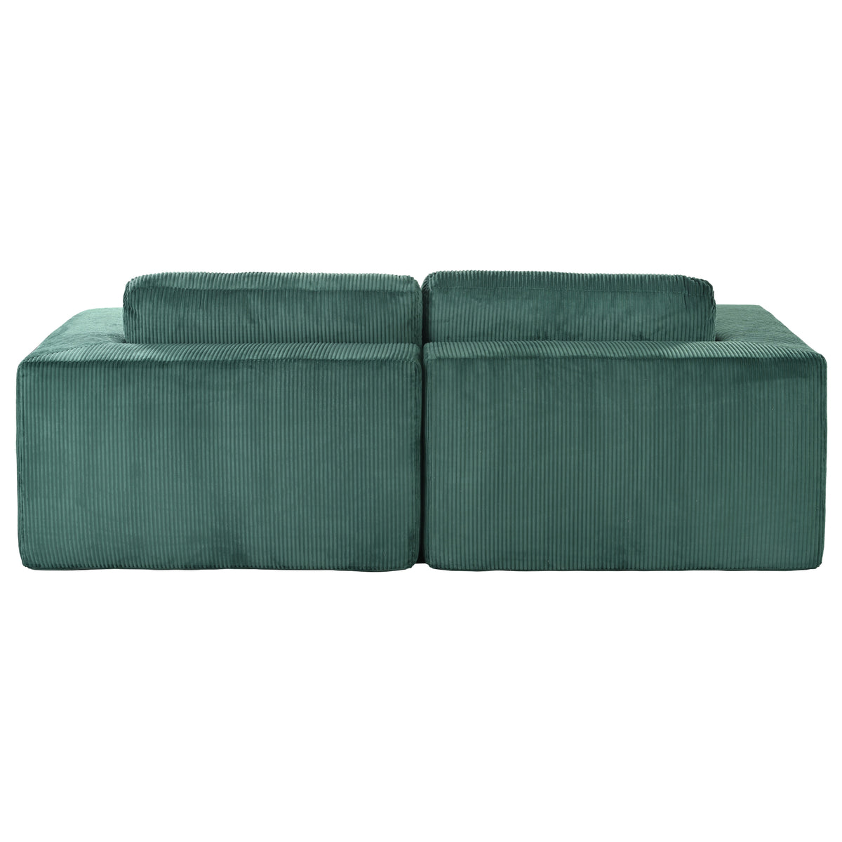 variant-group:rf-n711wy000449aac|Roomfitters Corduroy Double Sofa Bed with Pillows, Modern Convertible Couch for Living Room, Apartment, Green