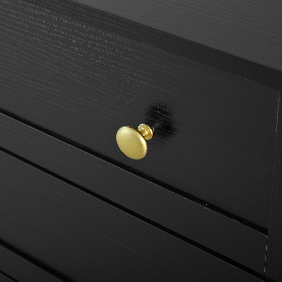 variant-group:rf-n711p437648b|Roomfitters Contemporary Black Melamine MDF Buffet Sideboard Storage Cabinet Acrylic Doors Dining Room Kitchen Console
