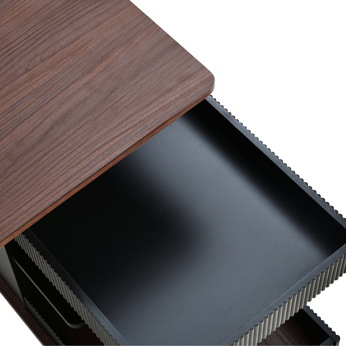 variant-group:rf-n724p292505b|Roomfitters Adjustable Sofa Side Table with Lift-Top, Rotating Surface and Storage on Wheels for Small Spaces, Black