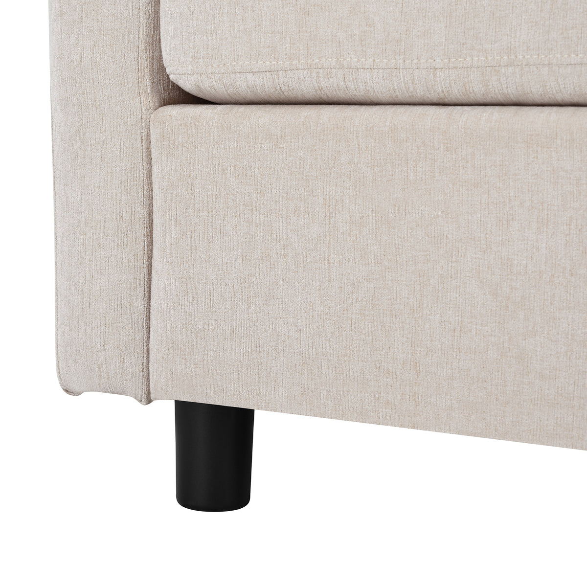 variant-group:rf-n711wy000461aaa|Roomfitters 107" Chenille Fabric 3-Piece Sectional Sofa, Modern Large L-Shaped Couch with Rounded Curved Chaise, Beige