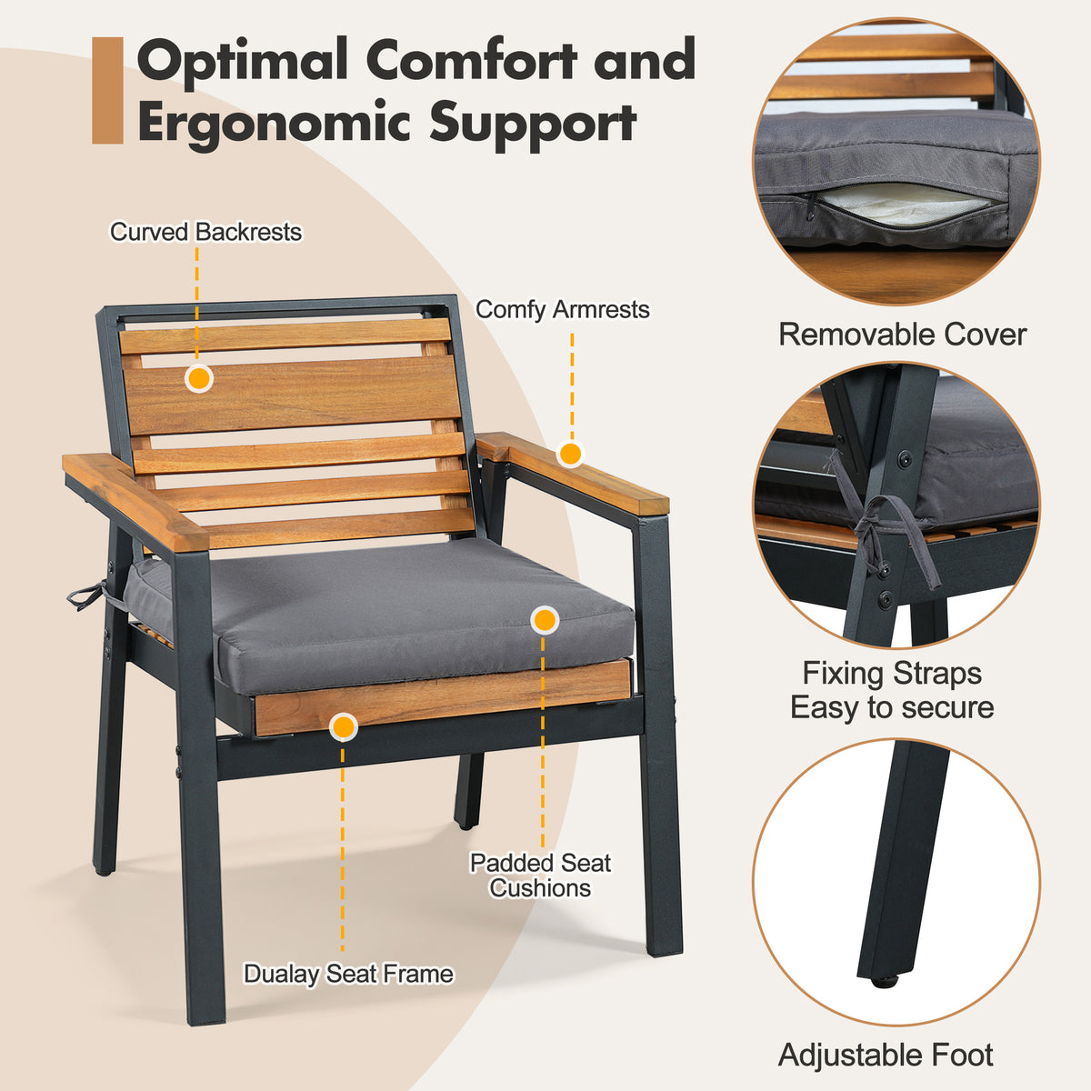 variant-group:rf-n704g201259e|Roomfitters Modern 7-Piece Patio Dining Set with Powder-Coated Iron Frame and Detachable Gray Cushions