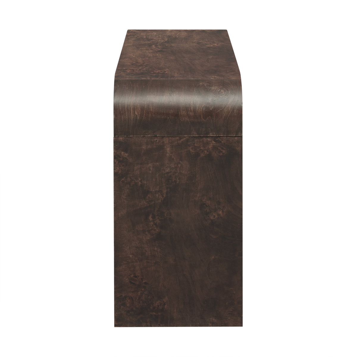 variant-group:rf-n711p216235p|Roomfitters 60'' Modern Wooden Console Table with 2 Storage Drawers, Burl Veneer Entryway Table with Metal Handles for Living Room, Hallway or Office, Dark Brown