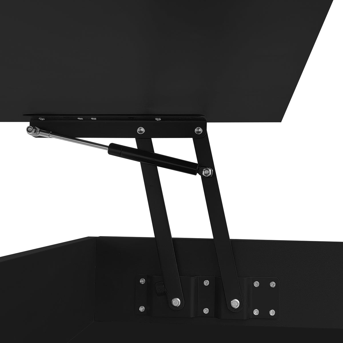 variant-group:rf-n724p290058b|Roomfitters Lift-Top Coffee Table with Hidden Storage and 2 Drawers, Multi-Functional Modern Table, Black