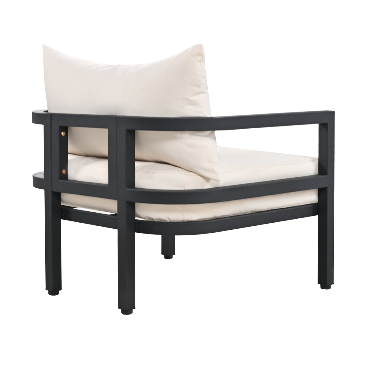 variant-group:rf-n711wy000470aaa|Roomfitters 4-Piece Outdoor Steel Sofa Set with Coffee Table, 3-Seater Couch and 2 Armchairs for Patio Garden, Beige