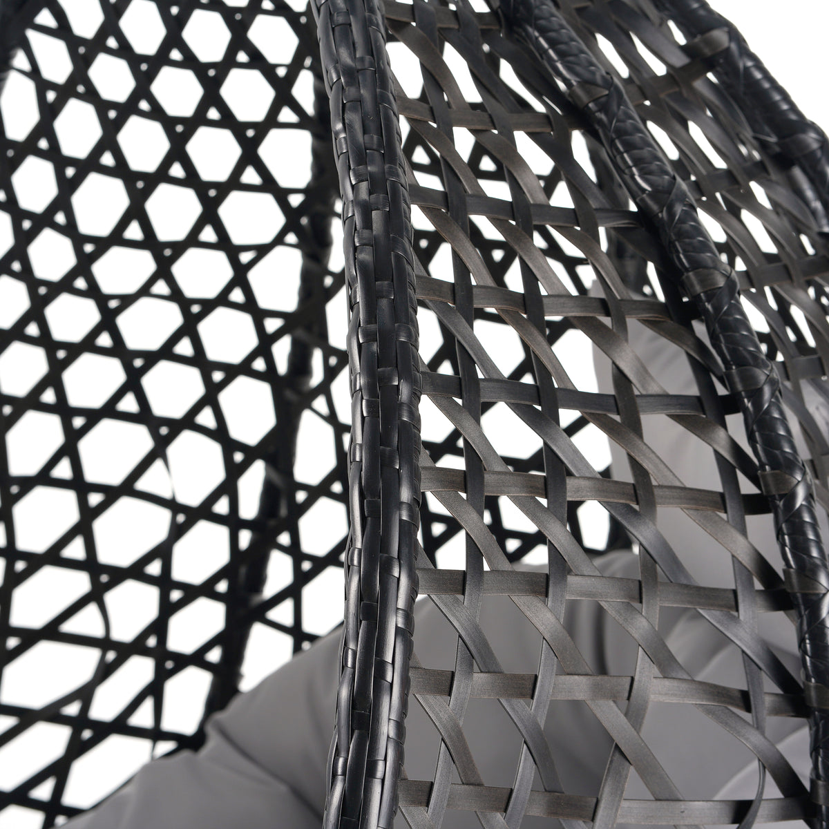 variant-group:rf-n711p255131d|Roomfitters Versatile Hanging Egg Chair for Indoor and Outdoor Use, Black+Gray