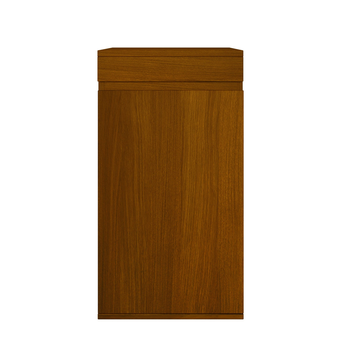 Roomfitters 10-15 Gallon Small Fish Tank Stand with Storage Cabinet and Side Power Outlets Walnut Brown Roomfitters