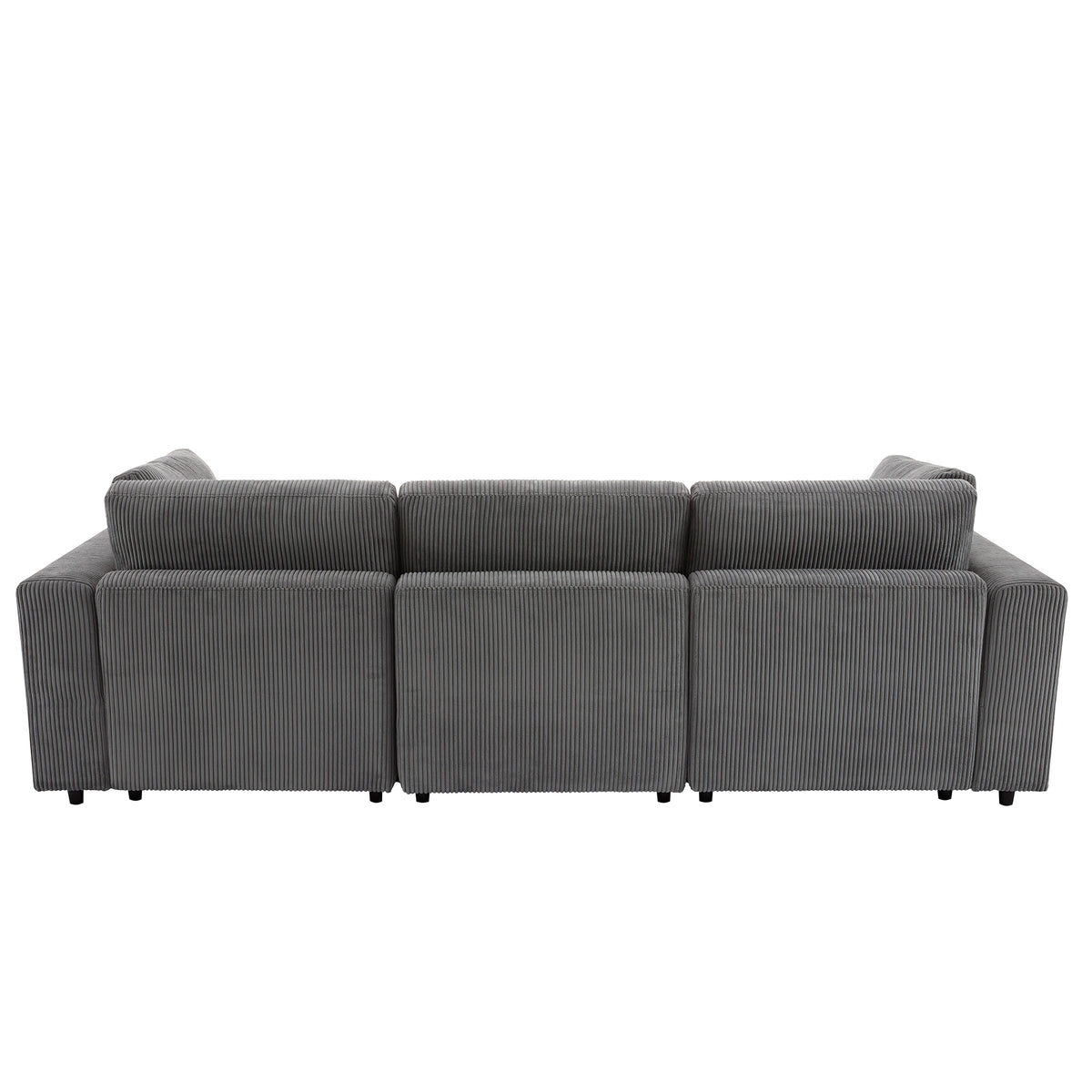 variant-group:rf-n711wy000403aae|Roomfitters 105" 3-Seater Sofa with Removable Back Cushions and 5 Pillows, Comfortable Couch for Living Room, Gray