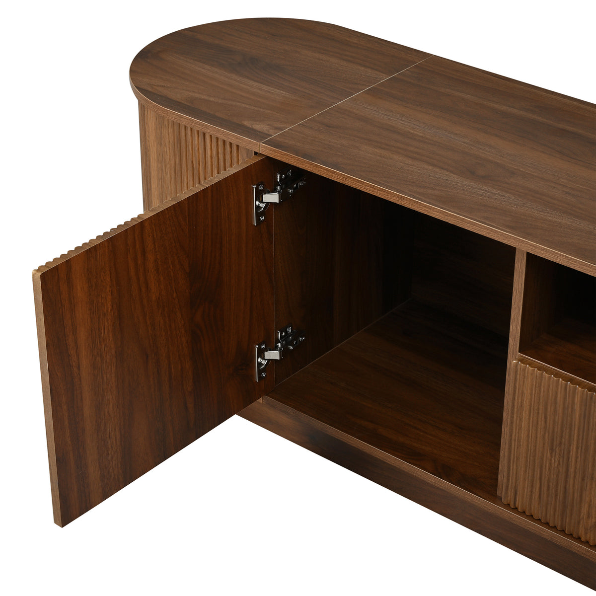 variant-group:rf-n724p420628d|Roomfitters American Style TV Stand Console with Hidden Sliding Doors, Antique Brown