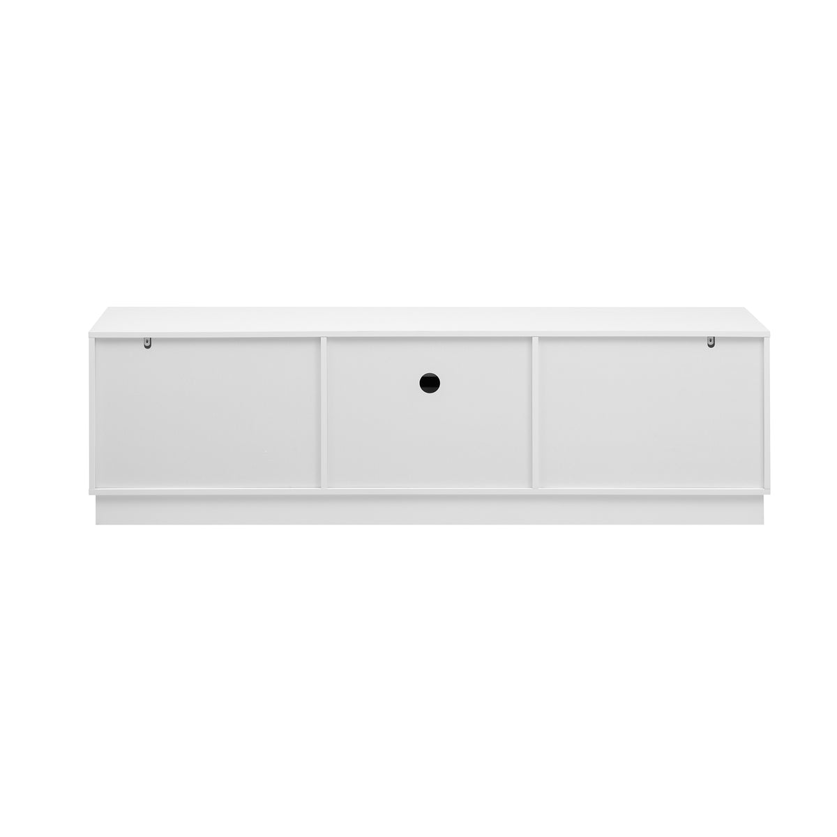 variant-group:rf-n724p284467k|Roomfitters Modern Minimalist TV Stand for up to 75 Inch TV, Entertainment Console Cabinet with Adjustable Shelves, White