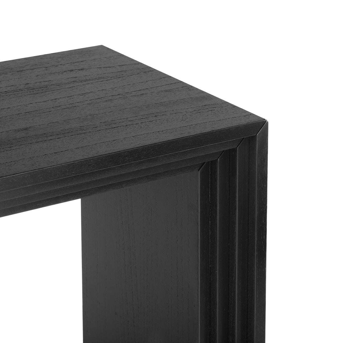 variant-group:rf-n711p205930b|Roomfitters Modern Console Table with Paulownia Solid Wood Veneer, Entryway Table for Foyer, Black