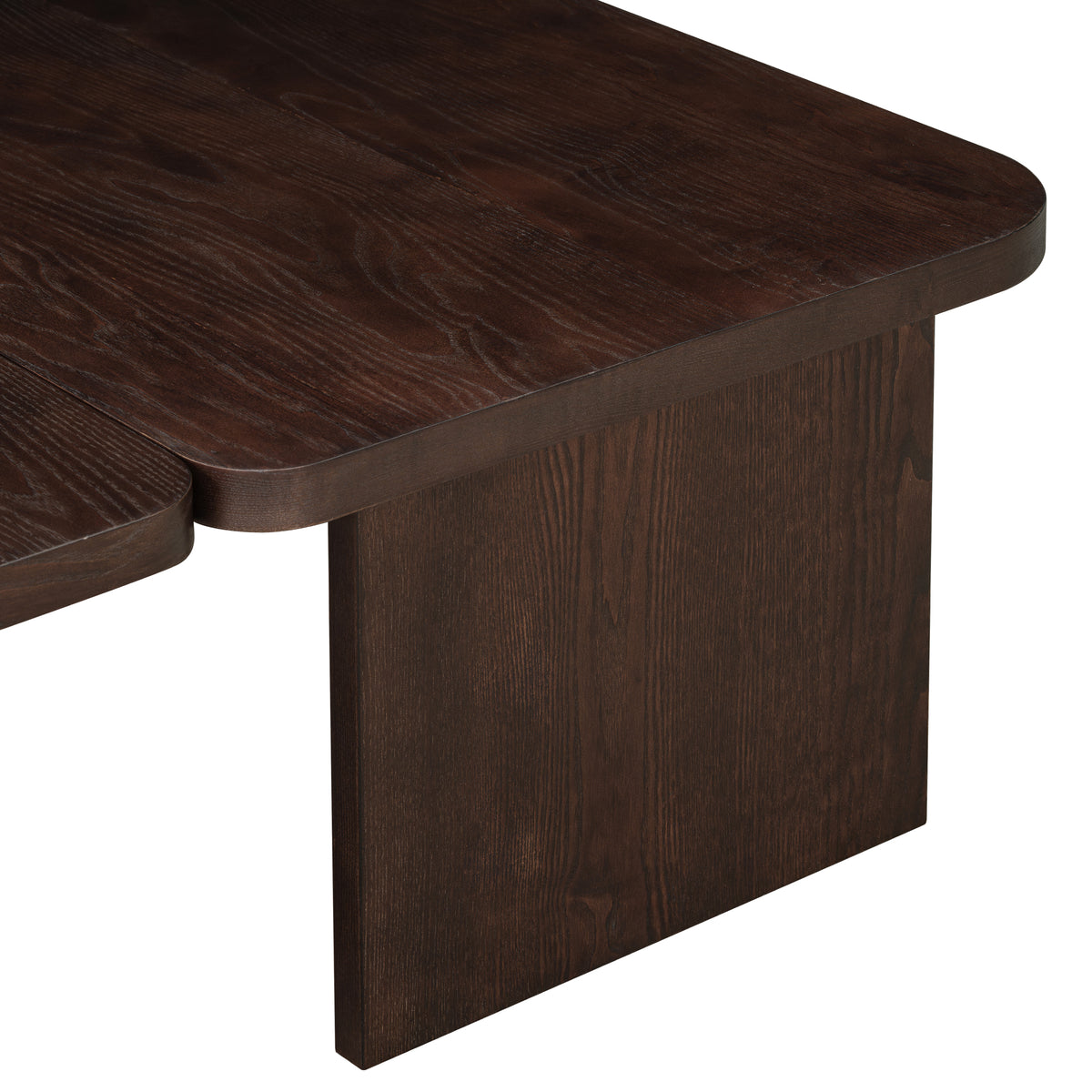 variant-group:rf-n724p232174p|Roomfitters Minimalist Coffee Table Set, Rectangular Center Table with Two-Tone Design, Espresso