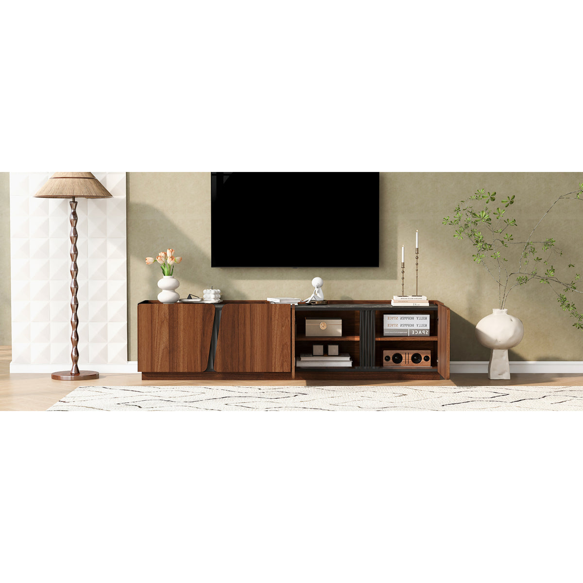 variant-group:rf-n724p426854d|Roomfitters Modern Storage Cabinet Credenza TV Media Console, Tiger Finish