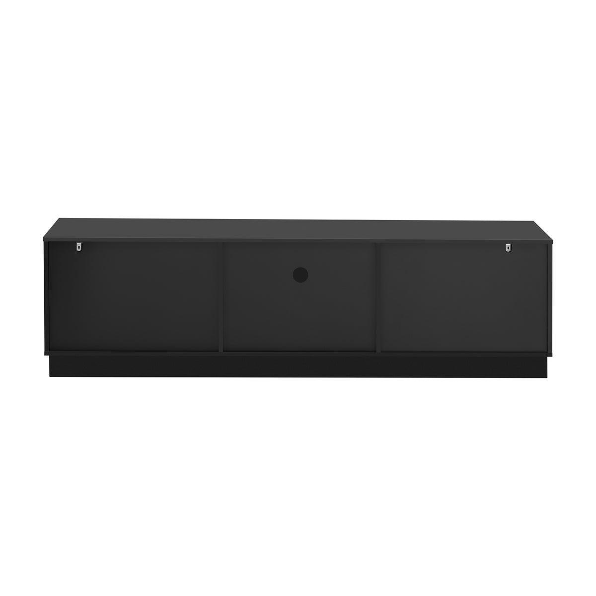 variant-group:rf-n724p284467b|Roomfitters Modern Minimalist TV Stand for up to 75 Inch TV, Entertainment Console Cabinet with Adjustable Shelves, Black