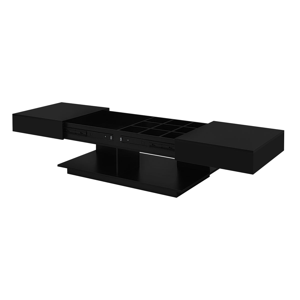 variant-group:rf-n724p290061b|Roomfitters Extendable Coffee Table with Hidden Storage and Compartments, Adjustable Multifunctional Center Table, Black